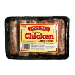 Kain- Na Frozen Skinless Chicken Longanisa – 445g